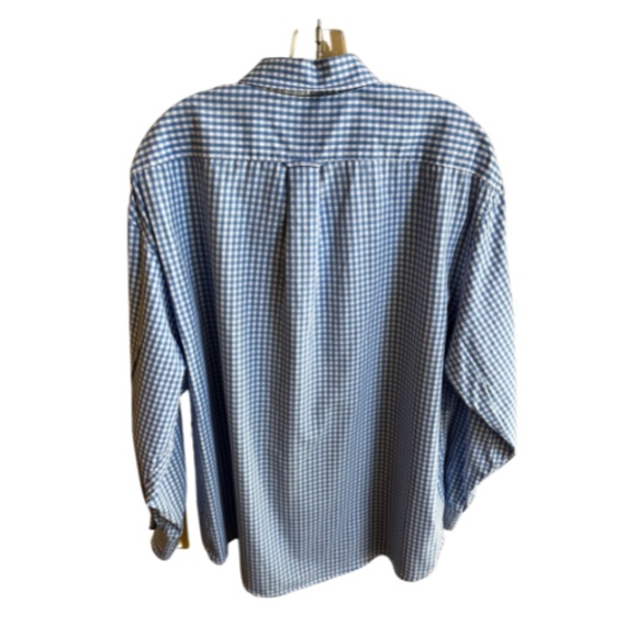 Men's IZOD Long Sleeve Button Down Shirt. Blue White. Size XXL - Picture 2 of 3